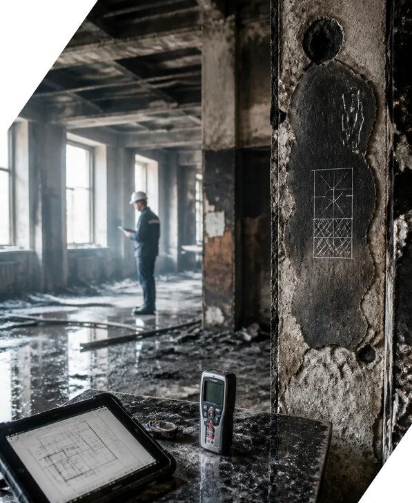 Обследование зданий после пожара в Каменске-Уральском от 15957 р. | ЭкспертизаРоссия