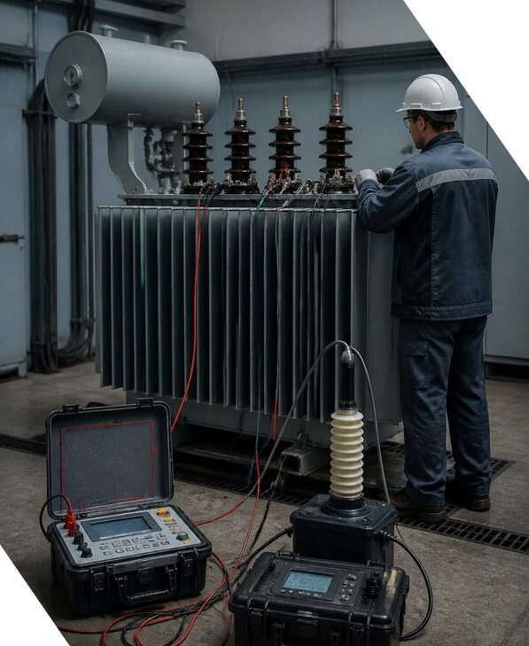 Испытание силовых трансформаторов в Каменске-Уральском на объекте